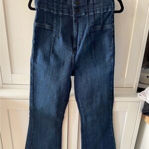 We The Free flare Jayde jeans in dark Elizabeth wash.